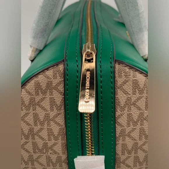 🌹New List🌹NWT Michael Kors MK Signature Jet Set Travel Medium Duffle Bag Satchel - Picture 7 of 15